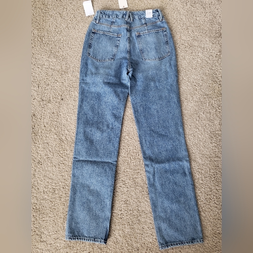 💚HP💚NWT Good American Good 90s Icon Jean's in Indigo Blue - Picture 11 of 14